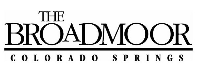 A black and white logo of the broadmoor.
