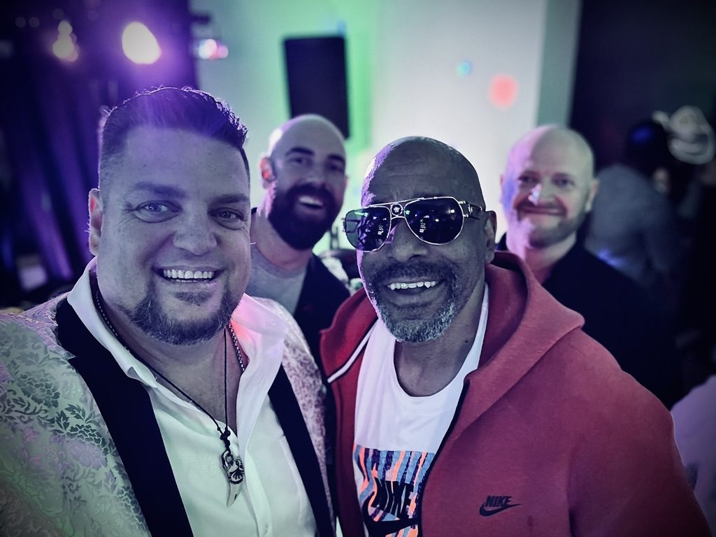 ACME Dueling Pianos team pictured with Ton Loc in Las Vegas, NV.